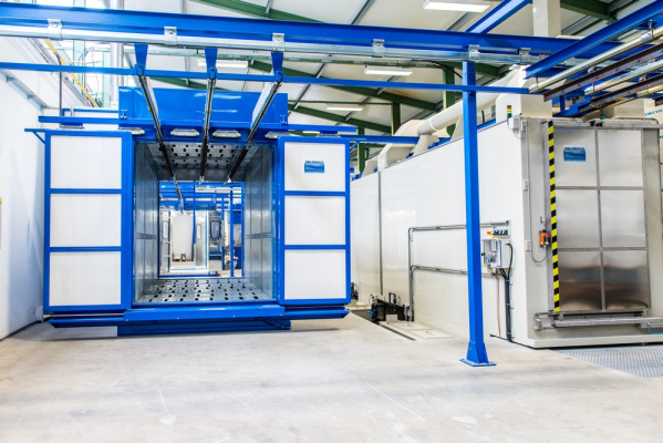 ELITEX Nepomuk a.s. - automatick&yacute; taktovan&yacute; odma&scaron;ťovac&iacute; stroj do linky pro nan&aacute;&scaron;en&iacute; pr&aacute;&scaron;kov&eacute;ho plastu 