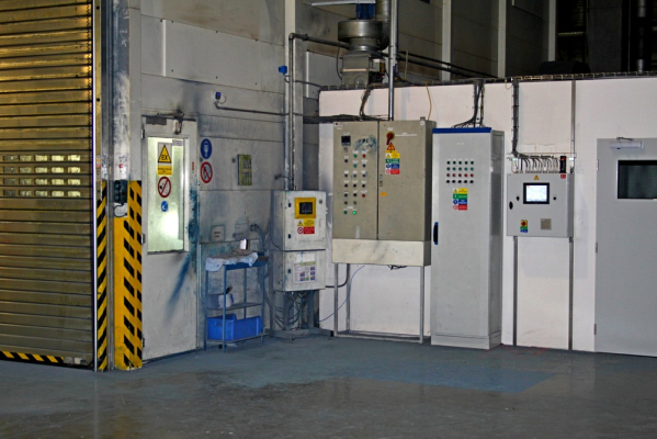 &Uacute;prava ods&aacute;v&aacute;n&iacute; lakovac&iacute; kabiny v Donaldson Industrial CR s.r.o. (Kadaň)  